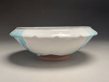 Load image into Gallery viewer, Ming Bowl #2 in Dogwood White with Blue Accents, 11.75&quot;dia. (Ben Owen III)
