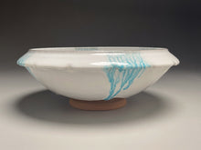 Load image into Gallery viewer, Ming Bowl #2 in Dogwood White with Blue Accents, 11.75&quot;dia. (Ben Owen III)
