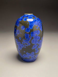 Egg Vase #2 in Cobalt Crystalline, 7.25"h (Ben Owen III)