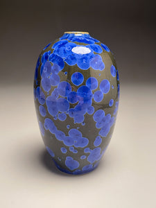 Egg Vase #2 in Cobalt Crystalline, 7.25"h (Ben Owen III)