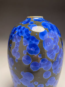 Egg Vase #2 in Cobalt Crystalline, 7.25"h (Ben Owen III)