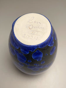 Egg Vase #2 in Cobalt Crystalline, 7.25"h (Ben Owen III)