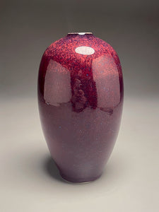 Egg Vase in Pomegranate, 8.5"h (Ben Owen III)