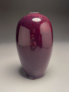 Egg Vase in Pomegranate, 8.5"h (Ben Owen III)