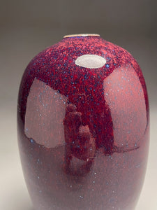 Egg Vase in Pomegranate, 8.5"h (Ben Owen III)