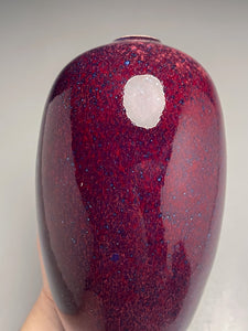 Egg Vase in Pomegranate, 8.5"h (Ben Owen III)