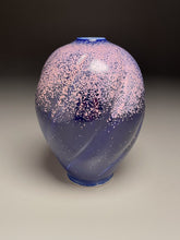 Load image into Gallery viewer, Melon Egg Vase in Nebular Purple, 7.75&quot;h (Ben Owen III)
