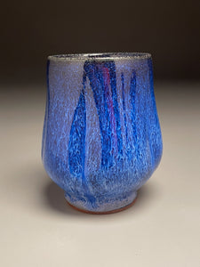 Melon Line Cup in Opal Blue, 4.5"h (Ben Owen III)