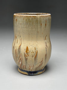 Cup in Goldenrod #1 with Tulip Design, 5"h (Elizabeth McAdams)