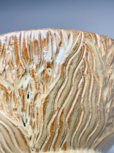 Load image into Gallery viewer, Bowl #5 in Goldenrod with Carved Designs, 8.25&quot;dia. (Elizabeth McAdams)
