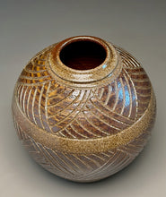 Load image into Gallery viewer, Carved Urn in Salt Glaze, 9.25"h (Ben Owen III)
