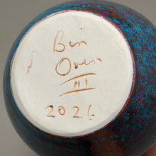 Load image into Gallery viewer, Gourd Vase in Chinese Blue, 9.75"h (Ben Owen III)
