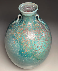 Two-Handled Vase in Patina Green, 24.5"h (Ben Owen III)