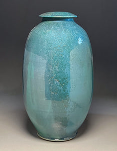 Covered Jar in Patina Green, 23.5"h (Ben Owen III)