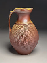 Load image into Gallery viewer, Combed Pitcher in Ash Glaze, 11.5&quot;h (Ben Owen III)
