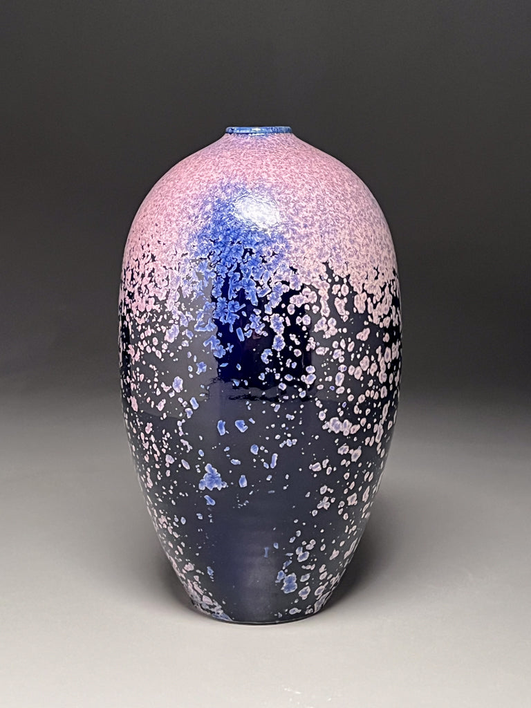 Egg Vase in Nebular Purple, 11.5