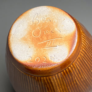 Combed Sung Jar in Copper Penny & Natural Ash, 12.25"h (Ben Owen III)