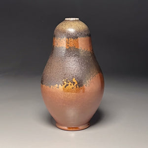 Gourd Vase in Copper Penny & Ash, 12"h (Ben Owen III)