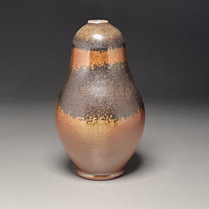 Gourd Vase in Copper Penny & Ash, 12"h (Ben Owen III)