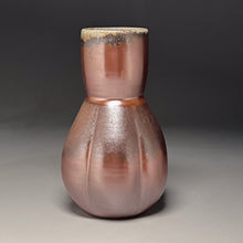 Load image into Gallery viewer, Melon Hourglass Flower Vase in Copper Penny, 11.5&quot;h (Ben Owen III)
