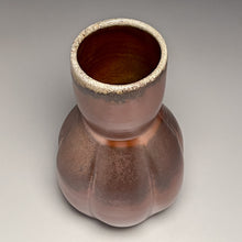 Load image into Gallery viewer, Melon Hourglass Flower Vase in Copper Penny, 11.5&quot;h (Ben Owen III)
