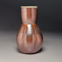 Load image into Gallery viewer, Melon Hourglass Flower Vase in Copper Penny, 11.5&quot;h (Ben Owen III)
