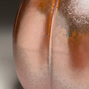 Melon Hourglass Flower Vase in Copper Penny, 11.5"h (Ben Owen III)