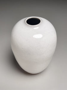 Egg Vase in Dogwood White, 6"h (Ben Owen III)