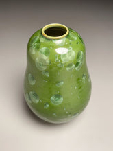 Load image into Gallery viewer, Gourd Vase #2 in Lily Pad Green Crystalline, 7.25&quot;h (Ben Owen III)
