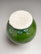 Load image into Gallery viewer, Gourd Vase #2 in Lily Pad Green Crystalline, 7.25&quot;h (Ben Owen III)
