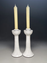 Load image into Gallery viewer, Candlestick Set in Dogwood White, 13"h (Ben Owen III)
