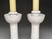 Load image into Gallery viewer, Candlestick Set in Dogwood White, 13"h (Ben Owen III)
