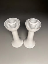 Load image into Gallery viewer, Candlestick Set in Dogwood White, 13"h (Ben Owen III)
