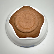 Load image into Gallery viewer, Bowl #2 in Dogwood White and Blue, 6.25"dia. (Benjamin Owen IV)
