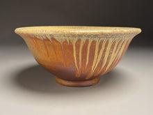 Load image into Gallery viewer, Bowl #2 in Yellow Matte, Pumpkin &amp; Ash Glazes, 9.75&quot;dia. (Tableware Collection)
