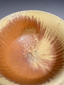 Bowl #2 in Yellow Matte, Pumpkin & Ash Glazes, 9.75"dia. (Tableware Collection)