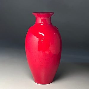 Dogwood Vase in Chinese Red, 13"h (Ben Owen III)