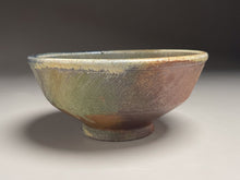 Load image into Gallery viewer, Combed Bowl #1 in Cobalt, Yellow Matte, &amp; Ash Glazes, 6.75&quot;dia. (Tableware Collection)
