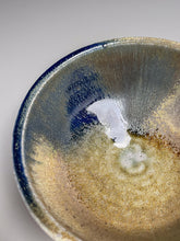 Load image into Gallery viewer, Combed Bowl #1 in Cobalt, Yellow Matte, &amp; Ash Glazes, 6.75&quot;dia. (Tableware Collection)
