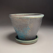 Load image into Gallery viewer, Planter Set #1 in Patina Green, 9.5&quot;dia. (Ben Owen Pottery Collection)
