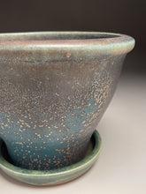 Load image into Gallery viewer, Planter Set #1 in Patina Green, 9.5&quot;dia. (Ben Owen Pottery Collection)
