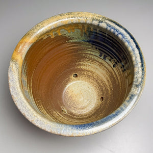 Combed Planter Set in Cobalt & Ash Glaze, 9.5"dia. (Ben Owen III)