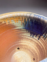 Load image into Gallery viewer, Combed Planter Set in Cobalt &amp; Ash Glaze, 9.5&quot;dia. (Ben Owen III)
