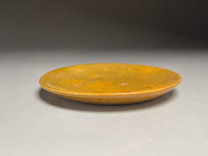 Small Plate #1 with Experimental Orange Glaze, 5.75"dia. (Ben Owen Sr.)