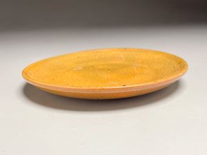 Small Plate #2 with Experimental Orange Glaze, 5.75"dia. (Ben Owen Sr.)