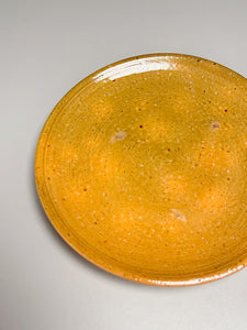 Small Plate #2 with Experimental Orange Glaze, 5.75"dia. (Ben Owen Sr.)