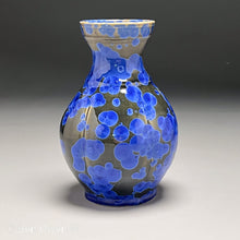 Load image into Gallery viewer, Melon Han Vase in Cobalt Crystalline, 7.25&quot;h (Ben Owen III)
