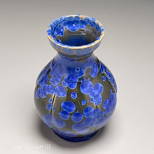 Load image into Gallery viewer, Melon Han Vase in Cobalt Crystalline, 7.25&quot;h (Ben Owen III)
