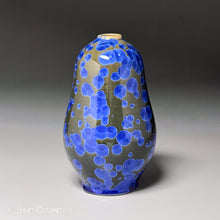 Load image into Gallery viewer, Gourd Vase #2 in Cobalt Crystalline, 7.75&quot;h (Ben Owen III)
