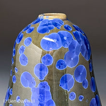 Load image into Gallery viewer, Gourd Vase #2 in Cobalt Crystalline, 7.75&quot;h (Ben Owen III)
